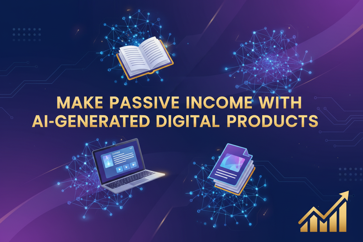 Make Passive Income With AI-Generated Digital Products: Sell Ebooks, Courses, Te
